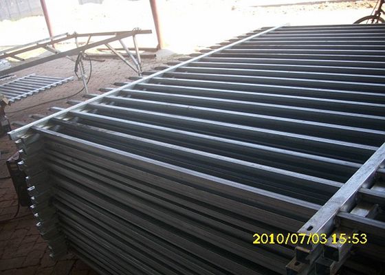 High Security Steel Picket Fence Panels , Square Tube Fencing For Community