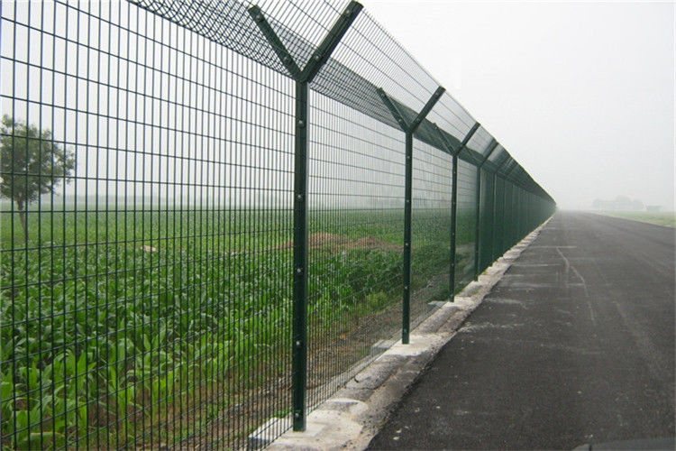Galvanized Steel Airport Security Fencing / Security Fence For Nuclear Power Station